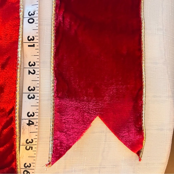 Holiday Craft Ribbon Bundle Wire ribbon velvet red 4” widelot; vintage hallmark - Picture 15 of 16